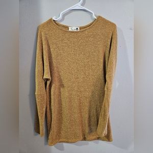 Mustard Lightweight Tunic Sweater